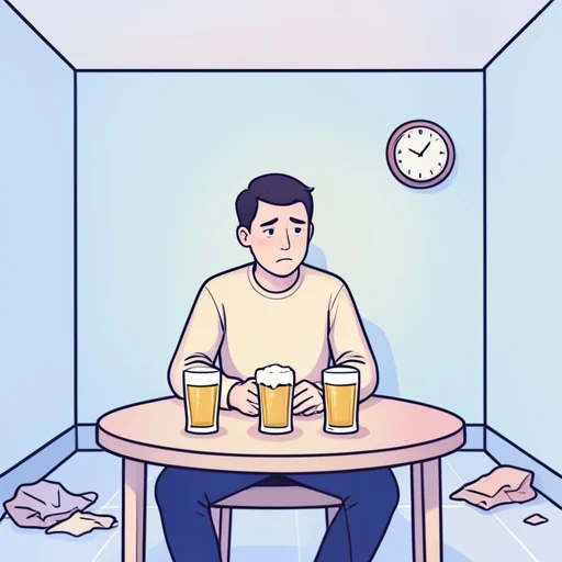 ビールを三杯飲みました。 - Bildwörterbuch