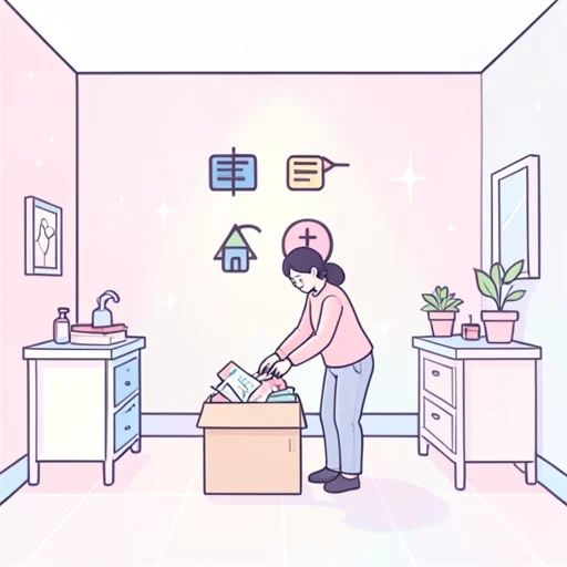 余分なものを捨てて、スペースを作る - Bildwörterbuch