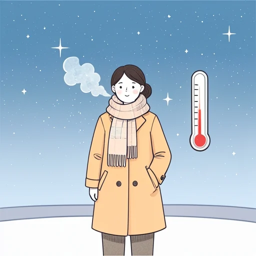 夜になると冷える - Bildwörterbuch