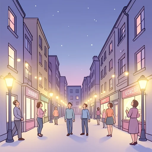 夜の街は灯が綺麗だよ - Bildwörterbuch