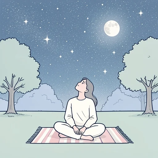 夜空の星が綺麗だった - Bildwörterbuch