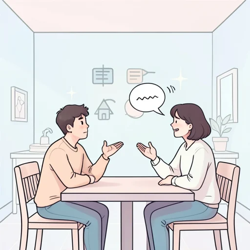 ゆっくり話してください。 - イラスト辞典