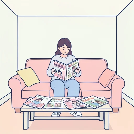 雑誌を片っ端から読む - Bildwörterbuch