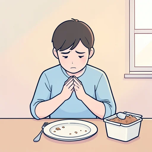 全部食べちゃった、ごめん - Bildwörterbuch