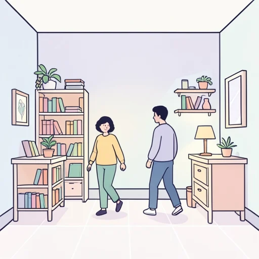 あちこち - Diccionario ilustrado
