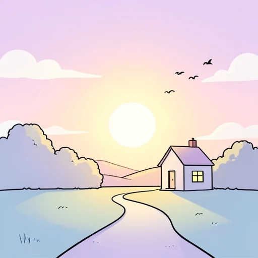 明け方 - イラスト辞典