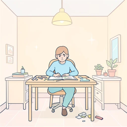 飽きる - イラスト辞典