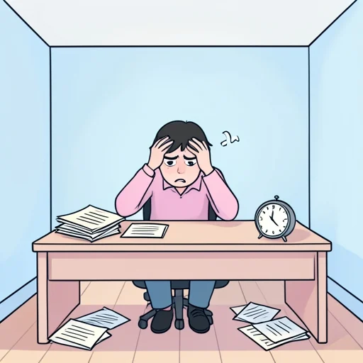 案じる - イラスト辞典