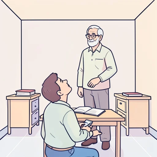仰ぐ - Diccionario ilustrado