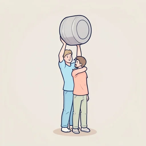 圧迫 - イラスト辞典