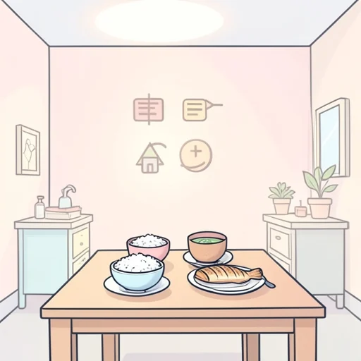 朝ごはん - Illustrated Dictionary
