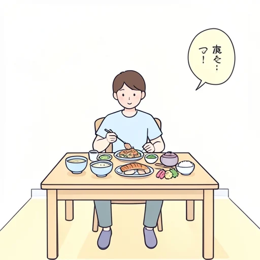 朝御飯 - イラスト辞典