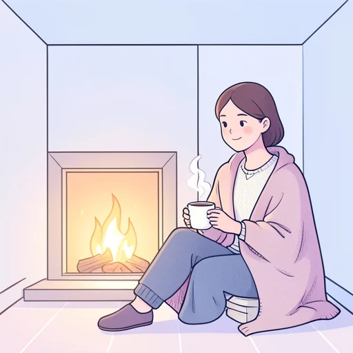 温まる - พจนานุกรมภาพ