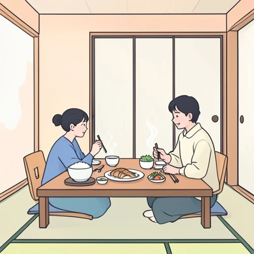 晩御飯 - イラスト辞典