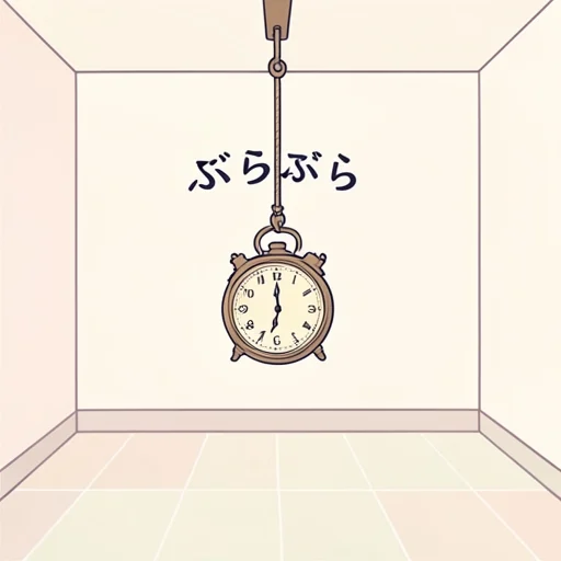 ぶらぶら - Diccionario ilustrado