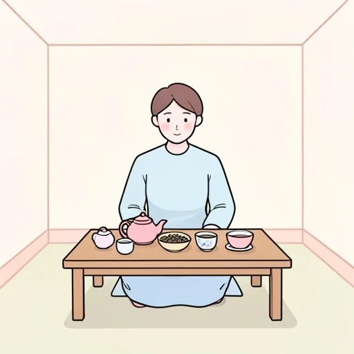 茶 - Từ điển minh họa