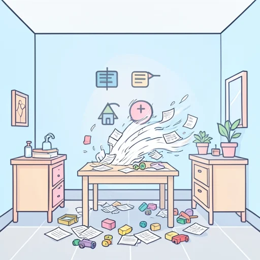 散らかす - Dicionário ilustrado