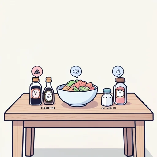 調味料 - イラスト辞典