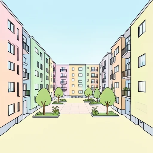 団地 - 그림 사전