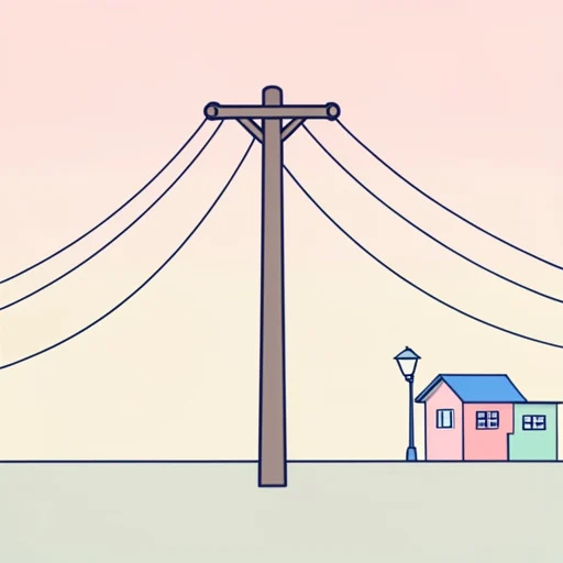 電柱 - Illustrated Dictionary