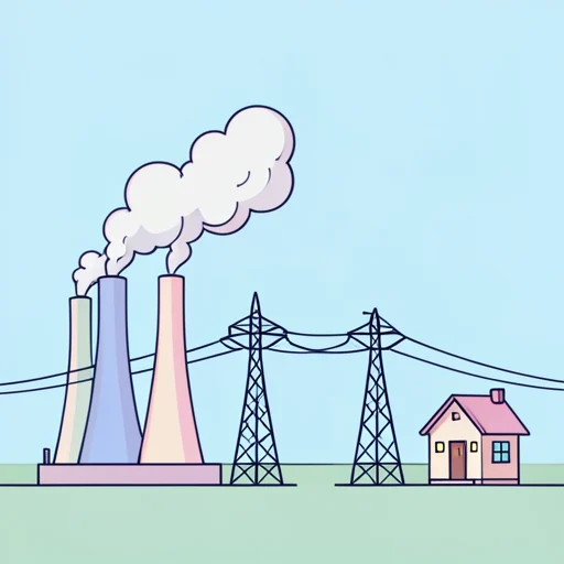 電力 - イラスト辞典