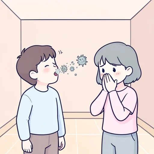 伝染 - Illustrated Dictionary