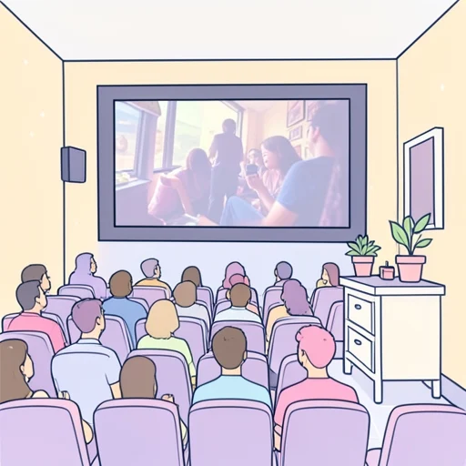 映画館 - Dizionario illustrato