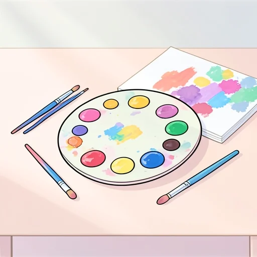 絵の具 - Illustrated Dictionary