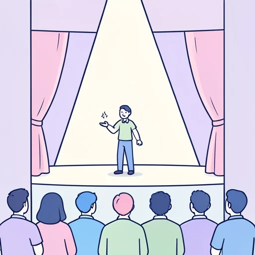 演ずる - イラスト辞典