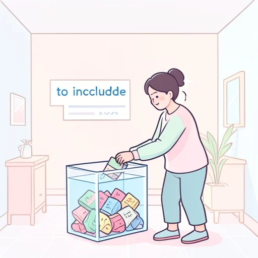 含める - Diccionario ilustrado