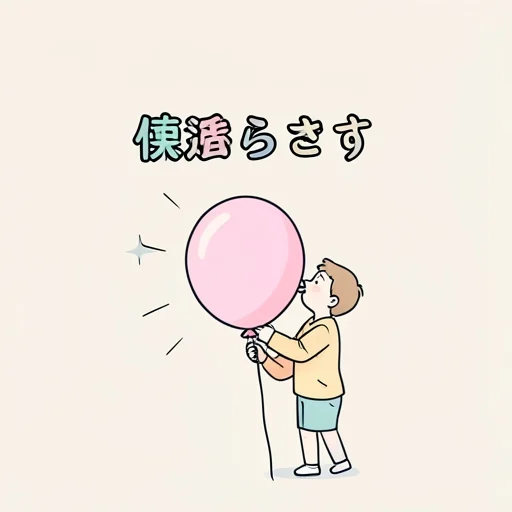 膨らます - Từ điển minh họa