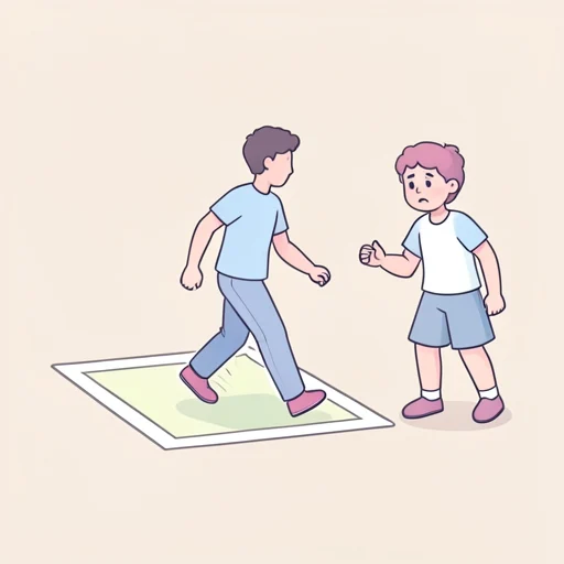 踏み込む - イラスト辞典