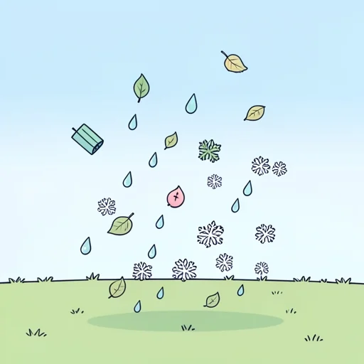 降る - Illustrated Dictionary