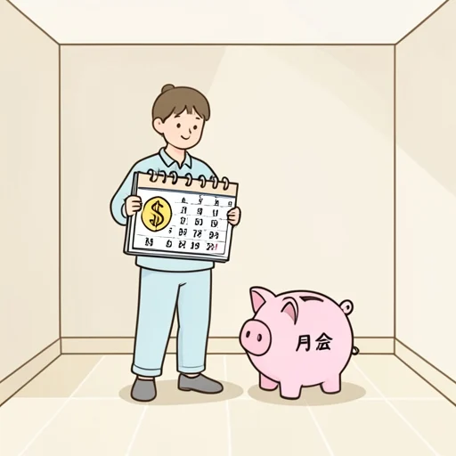 月給 - Dicionário ilustrado