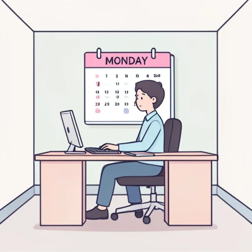 月曜日 - イラスト辞典
