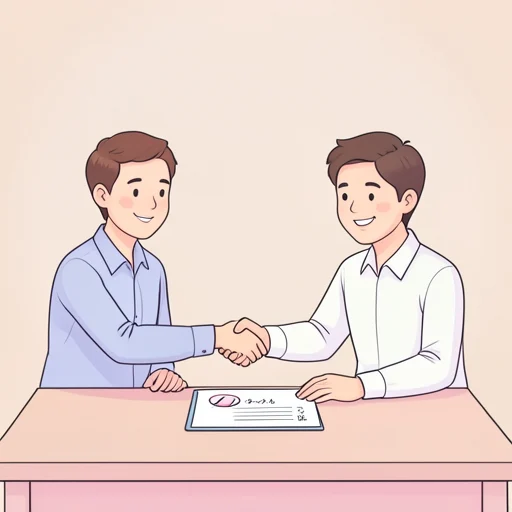 合意 - イラスト辞典