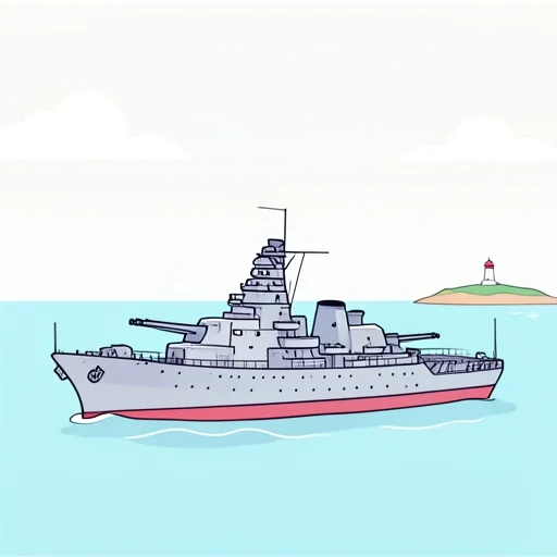 軍艦 - Dicionário ilustrado