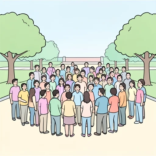 群衆 - Từ điển minh họa