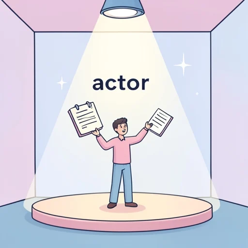 俳優 - Illustrated Dictionary