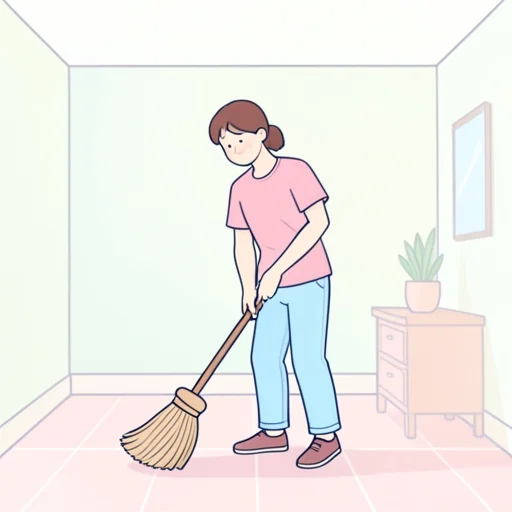 掃く - イラスト辞典