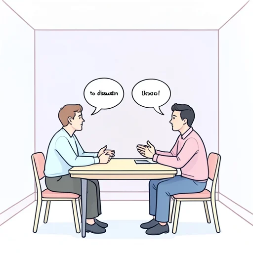 話し合う - Bildwörterbuch