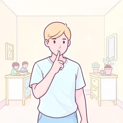 話してはいけません - 그림 사전