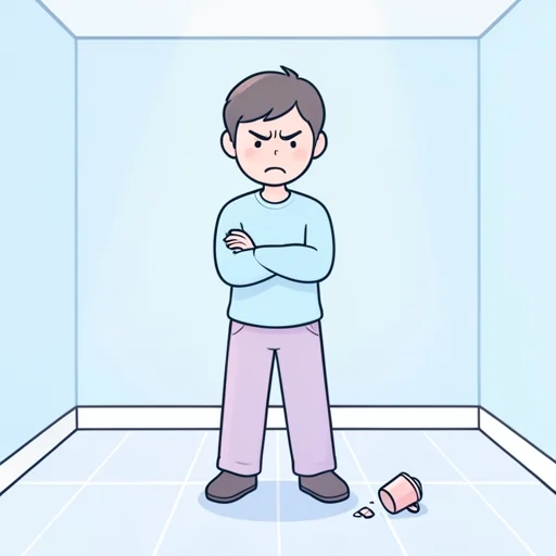 腹立ち - イラスト辞典