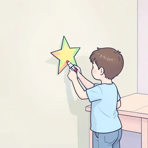 貼る - Illustrated Dictionary