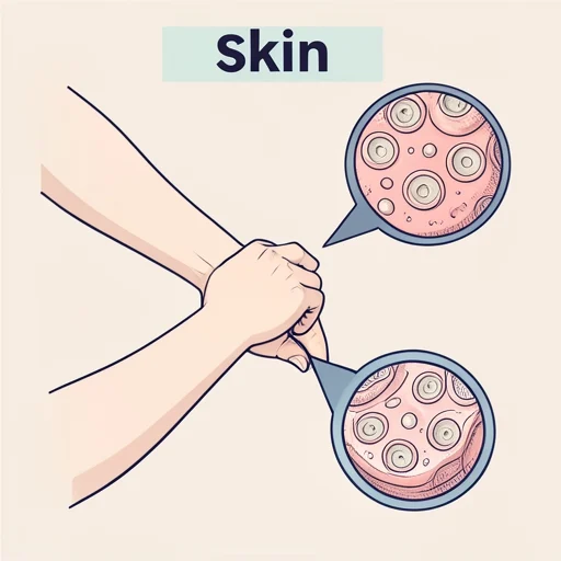 皮膚 - Từ điển minh họa