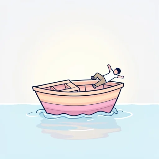 引っ繰り返る - イラスト辞典
