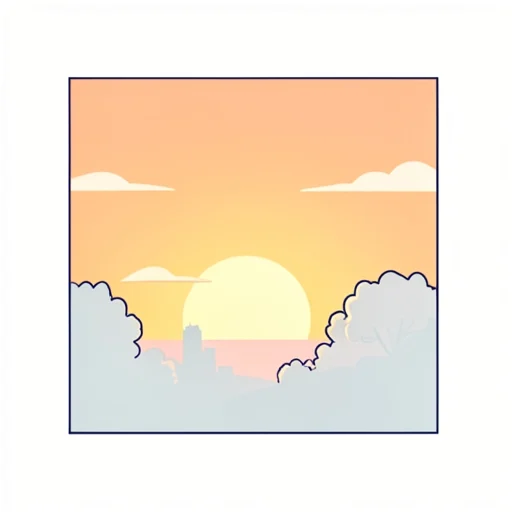 日の入り - Illustrated Dictionary
