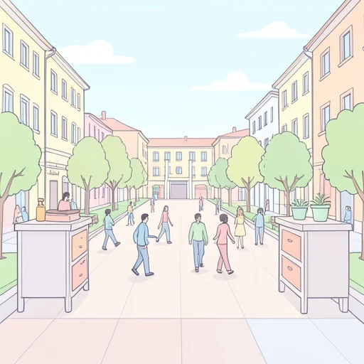 広場 - イラスト辞典