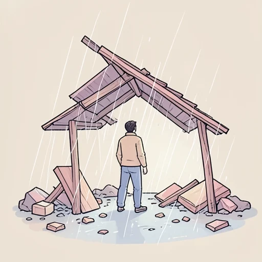 悲惨 - Dicionário ilustrado