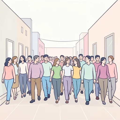 人込み - Dicionário ilustrado